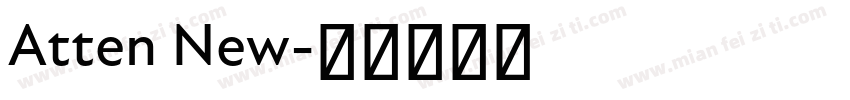 Atten New字体转换